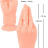 Телесный массажер-рука для фистинга Hand Dildo - 21 см.