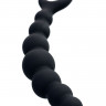 Черная анальная цепочка Carina - 19 см.