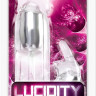 Прозрачный вибратор с клиторальным зайкой Lucidity Big Bang Light Up Vibe - 16 см.