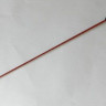 Плетеный короткий красный стек с наконечником в виде кисточки - 70 см.