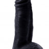 Черный фаллоимитатор Mighty Ravage Penis - 20 см. Черный фаллоимитатор Mighty Ravage Penis - 20 см.