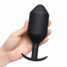 Черная пробка для ношения Snug Plug 7 - 18 см. Черная пробка для ношения Snug Plug 7 - 18 см.