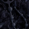 Черные анальные бусы Cephei - 33,5 см.