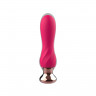 Розовый мини-вибратор Mini Vibrator с пультом ДУ - 12,5 см.