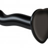 Черный фаллоимитатор-насадка Strap-On-Me P G spot Dildo size S - 16,4 см.
