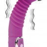 Фиолетовый вибромассажер-ротатор с 5 режимами - 19 см.