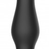 Черная анальная пробка Self Penetrating Butt Plug № 67 - 12,7 см.
