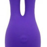 Фиолетовый вибратор INDULGENCE Rechargeable Dream Bunny - 15 см.