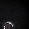 Черный твердый пэддл из натуральной кожи и дерева - 33 см. Черный твердый пэддл из натуральной кожи и дерева - 33 см.
