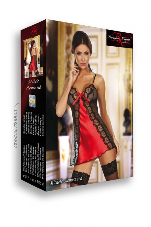 Роскошная сорочка с кружевами Michele