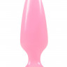 Розовая, светящаяся в темноте анальная пробка Firefly Pleasure Plug Medium Pink - 12,7 см.