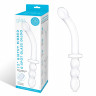 Изогнутый стеклянный фаллоимитатор 12’’ Girthy Ribbed G-Spot Glass Dildo With Handle Grip Double Ended - 30 см. Изогнутый стеклянный фаллоимитатор 12’’ Girthy Ribbed G-Spot Glass Dildo With Handle Grip Double Ended - 30 см.