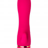 Розовый вибромассажёр с небольшим клиторальным отростком - 15 см.