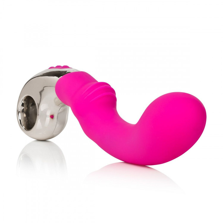 Розовый вибратор Embrace G-wand - 21 см. 
