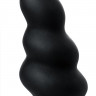 Чёрная анальная втулка Whirlwind D-PENG с пультом - 12,2 см.