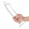 Большой стеклянный стимулятор 12’’ Glass Dildo With Veins Flat Base - 28 см. Большой стеклянный стимулятор 12’’ Glass Dildo With Veins Flat Base - 28 см.