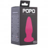 Розовая анальная втулка из эластомера POPO Pleasure - 13,6 см.