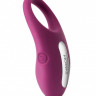Фиолетовое эрекционное кольцо Winni Violet с вибрацией и пультом ДУ
