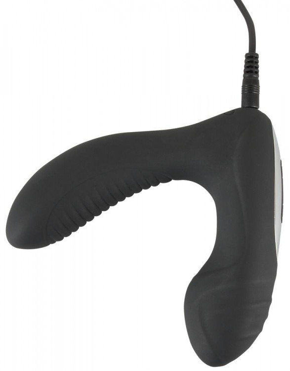 Черная анальная втулка с вибрацией и функцией нагрева Warming   Vibrating Butt Plug