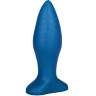 Синий конический анальный плаг - 11,5 см.