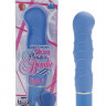Голубой гнущийся вибратор Silicone Pleasure Bendie Ripple G s - 17,3 см.