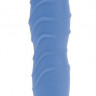 Голубой гнущийся вибратор Silicone Pleasure Bendie Ripple G s - 17,3 см.