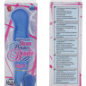 Голубой гнущийся вибратор Silicone Pleasure Bendie Ripple G s - 17,3 см.
