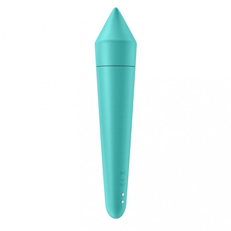 Бирюзовый мини-вибратор Ultra Power Bullet 8