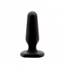 Чёрная анальная втулка Sex Expert - 7,5 см.
