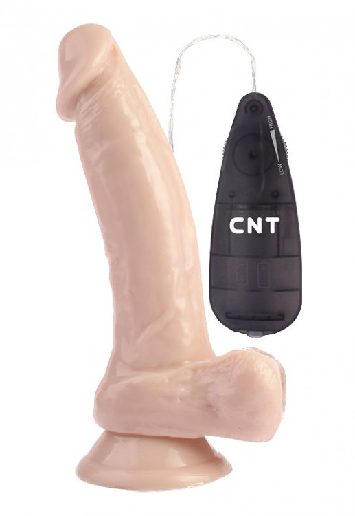Телесный вибратор-реалистик The Master Dildo - 22,5 см.