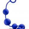 Синяя анальная цепочка 16 Inch Silicone Anal Beads - 40,6 см.