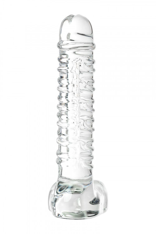 Стеклянный прозрачный фаллоимитатор Sexus Glass - 21 см.