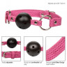 Кляп-шарик на розовых ремешках Tickle Me Pink Ball Gag Кляп-шарик на розовых ремешках Tickle Me Pink Ball Gag