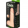 Телесный фаллоудлинитель с мошонкой Cock Next - 19 см.