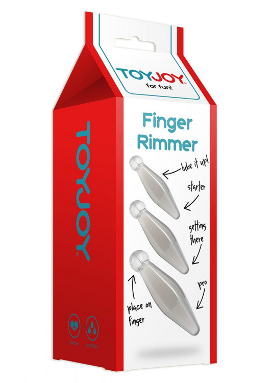 Набор из трех анальных втулок Finger Rimmer