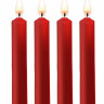 Набор из 4 красных восковых свечей Teasing Wax Candles Набор из 4 красных восковых свечей Teasing Wax Candles