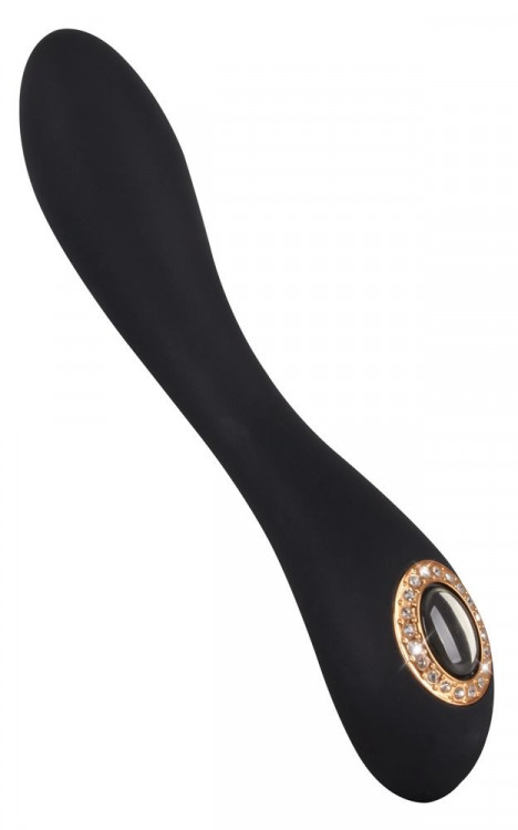 Черный элегантный вибратор Cleopatra G-Spot Vibrator - 19,7 см.