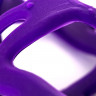 Фиолетовая насадка-сетка на пенис - 7,5 см.