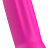 Ярко-розовая рельефная вибропуля Bmine Basic Reflex - 7,6 см.