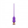 Фиолетовый тонкий стимулятор Nipple Vibrator - 23 см.
