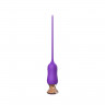 Фиолетовый тонкий стимулятор Nipple Vibrator - 23 см.