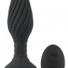 Черная анальная вибровтулка Remote Controlled Butt Plug - 15,1 см.