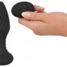 Черная анальная вибровтулка Remote Controlled Butt Plug - 15,1 см.