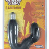 Чёрный вибратор для G-стимуляции EROTIC SHAPE
