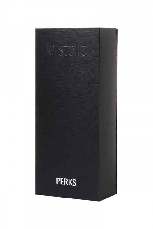Синий вибратор Le Stelle PERKS SERIES EXC с 2 сменными насадками