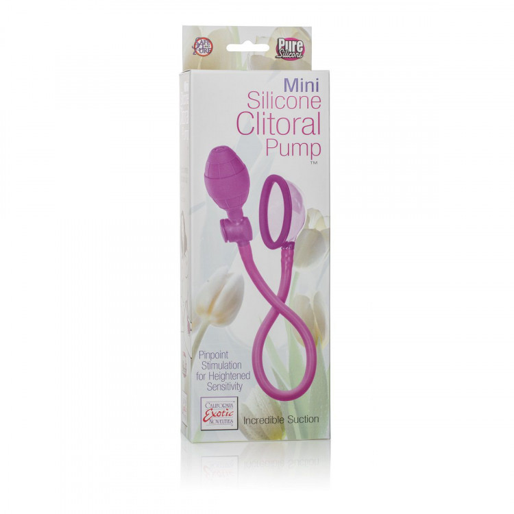Розовая помпа для клитора Mini Silicone Clitoral Pump 