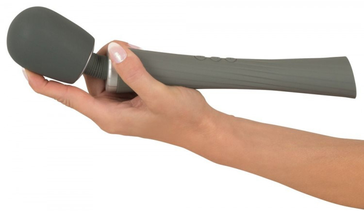 Серый жезловый вибратор Super Strong Wand Vibrator