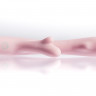 Розовый перезаряжаемый вибратор Terzo H с подогревом - 22 см.
