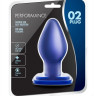 Синяя анальная пробка 02 Plug - 13,3 см.