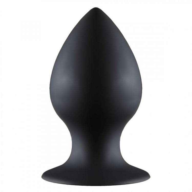 Чёрная анальная пробка Thick Anal Plug Small - 7,8 см.